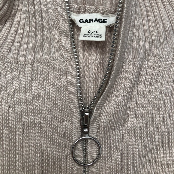 Garage Light Dust Pink Ribbed Quarterzip - Picture 4 of 4